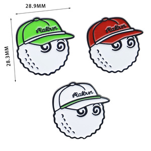 Marcadores de Pelota de Golf de Metal con Diseño de Dibujos Animados, Clip para Gorra, Marcadores de Pelota con Forma de Ficha de Póker, Regalo de Golf para Hombres y Mujeres Golfistas - Product Image 3