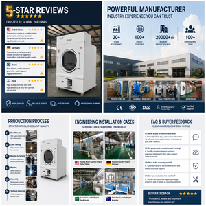 Industrial Heavy Duty Dryer 50kg 70kg 100kg Energy Saving Tumbler Dryer Commercial <strong>Laundry</strong> Business - Product Image 3