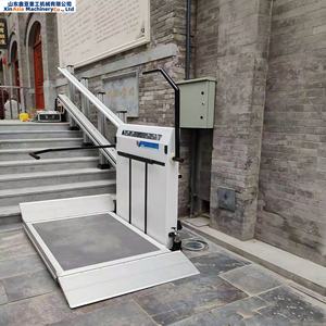 Nuova scala elettrica esterna per sedia a rotelle a forma di arco in lega di alluminio con inclinazione verticale senza barriere - Product Image 1