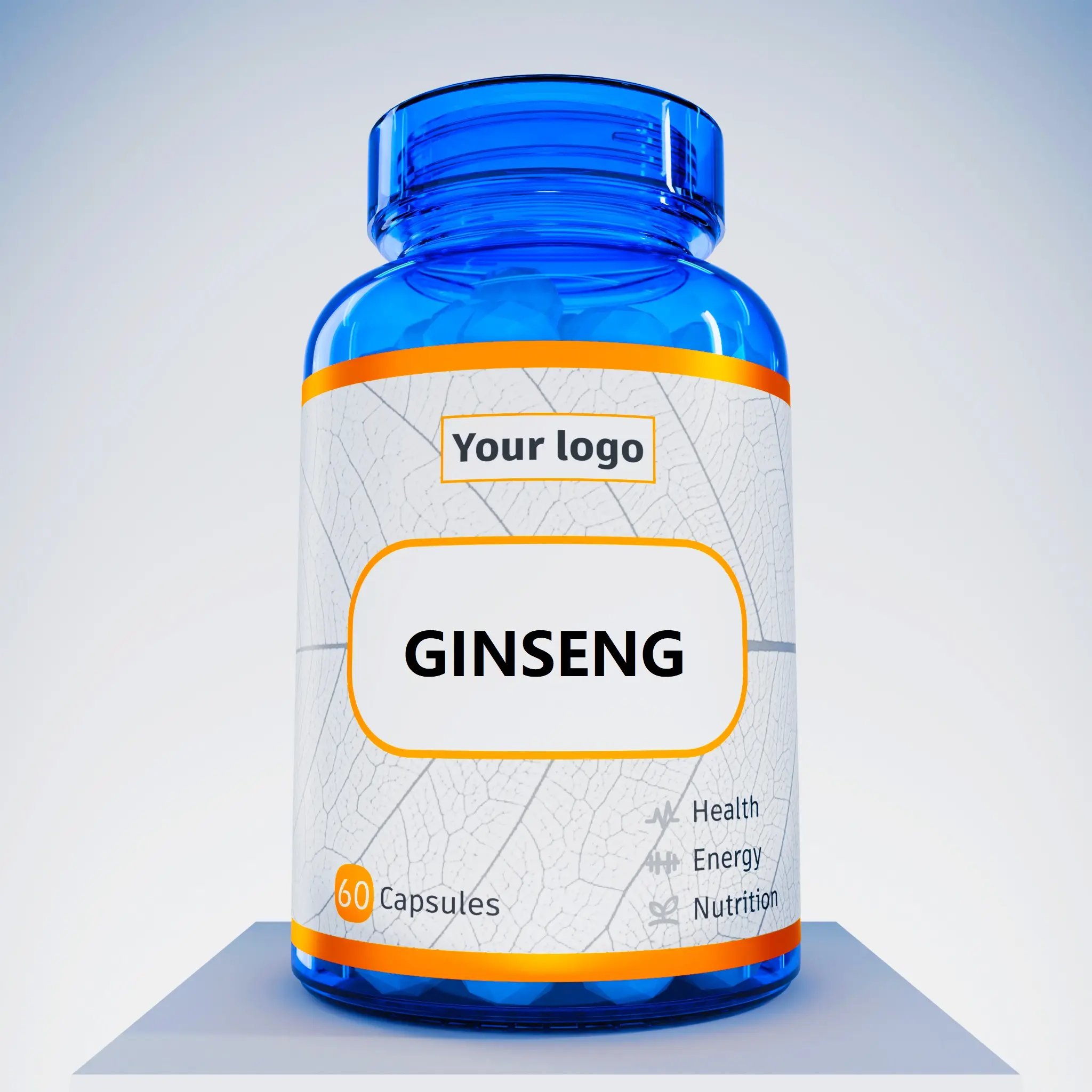 Capsules de ginseng d'extrait de ginseng énergétique de marque privée OEM pour hommes/supplément de ginseng/capsule molle de ginseng de complément alimentaire