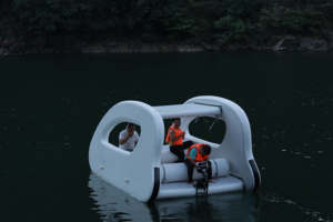 Catamarán Inflable Eléctrico de Lujo, Bote Flotante de PVC para Deportes Acuáticos y Pesca, con <span class=keywords><strong>Pedales</strong></span> para Deportes Náuticos - Product Image 3