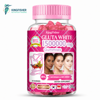 Gummies au glutathion et au collagène pour une peau éclatante et des ongles sains – Complément de beauté végétalien à base de pectine – Marque privée