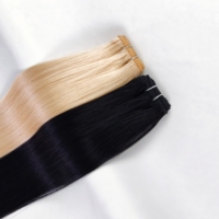 Extensions de cheveux vierges russes LanRui, tissage double trame, cuticules alignées, ombré