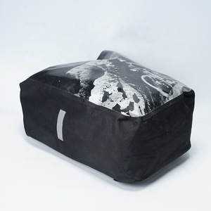 Ensemble de sacs de cadre de vélo en PVC imperméables personnalisés sacoche de <span class=keywords><strong>transport</strong></span> de vélo à clipser accessoires de cyclisme noirs - Product Image 3