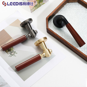 Lgedis Wooden Lever Door Lock 7073 Black Finish For Interior Bedroom Use - Product Image 4