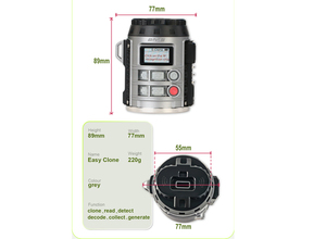 Xe tăng 2m2 dễ dàng sao chép siêu transponder có thể sao chép id46 id4d id8a id47 id5c id8e Tank 2 Pro để sao chép và đọc chip - Product Image 3