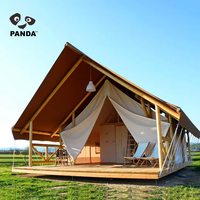 Tente de Safari en toile de coton imperméable, à vendre, de plein air, de vacances, de quatre saisons, avec salle de bain, Lodge, hôtel