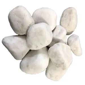 hot sell garden best natural white pebble stone for sell fish aquarium white marble gravel pebbles