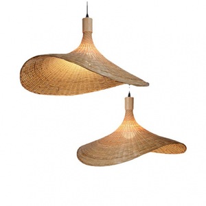Bamboo Woven Pendant Lamp Oval <b>Led</b> <b>Light</b> 30cm40cm50cm60cm70cm80cm100cm <b>For</b> Tea <b>Room</b> Hotel Guesthouse - Product Image 2