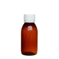Vente en gros Bouteille en plastique PET de sirop pharmaceutique ambré de 30ml 50ml 60ml 100ml 150ml 200ml pour la médecine
