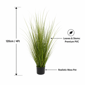 JIAWEI Arbre artificiel pour <span class=keywords><strong>bassin</strong></span>, gazon synthétique, pelouse en plastique, écologique, durable, décoration intérieure, 120 cm - Product Image 3