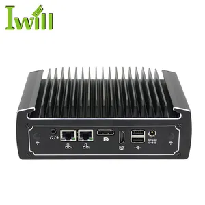 Iwill i3 i5 10e mini pc 2 lan sans ventilateur 2 com micro pc ordinateurs de bureau client léger pc intégré emplacement sim