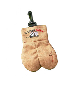 Suede Funny Gift Sack Golf Accessories for Men Golf Ball Storage Bag