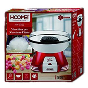500W produttore di zucchero filato fatto in casa facile da pulire e compatibile con zucchero granulato e caramelle dure