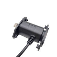 Adaptor USB 2.0 Tipe A Male ke Female satu bagian dengan Kabel RJ45 untuk Peralatan Transfer Data Inverter Surya PV
