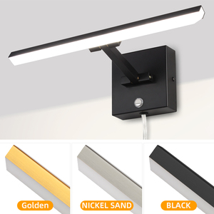Modern New Design Picture Lightup LED Mirror <b>Wall</b> Lamp Black IP44 Rated 3000K/4000K/6000K Color Temp 50000 Hours Lifespan COMBO - Product Image 4