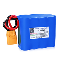 Baterai Lithium Kustom 14.8V 7Ah NMC 4S2P Kapasitas Tinggi untuk Robot Mobile Otonom, Kursi Roda Elektrik, Mesin Pemotong Rumput