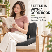 Coussin de siège en mousse à mémoire de forme avec support dorsal intégré, coussin ergonomique pour chaise de bureau, voiture, maison, vente en gros, logo personnalisé OEM