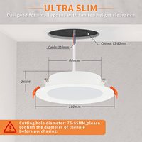 3w 9w 12w 18w 24w 2.5 inç 4 inç Potlights dim Led Downlight Mini Cct Led gömme aydınlatma Led Panel AYDINLATMA