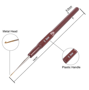 Agujas de ganchillo <span class=keywords><strong>para</strong></span> el pelo, agujas largas de 0,50, 60,70.8mm <span class=keywords><strong>para</strong></span> hacer pelucas con encaje, accesorios <span class=keywords><strong>para</strong></span> rastas - Product Image 3