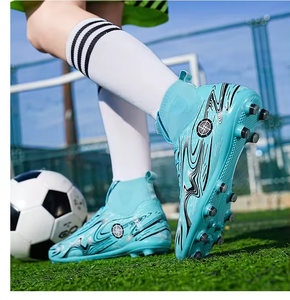 Zapatillas de Fútbol Transpirables para Niños y Jóvenes, con Tacos Largos, para Entrenamiento Deportivo, Botas de Fútbol de Caña Baja para Estudiantes - Product Image 1