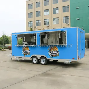 양보 식품 트럭 트레일러 미국 버거 피자 푸드 트럭 구매 미국
