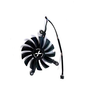 Ventilateur de carte graphique CF1015U12S 1X95MM 2X87MM pour Radeon <span class=keywords><strong>RX</strong></span> 6700XT 6750XT, compatible avec <span class=keywords><strong>XFX</strong></span> Speedster SWFT 309 Radeon <span class=keywords><strong>RX</strong></span> <span class=keywords><strong>6700</strong></span> <span class=keywords><strong>XT</strong></span> 12GO - Product Image 4