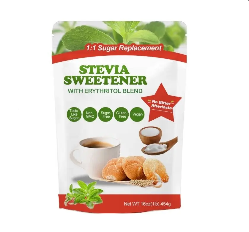 Fornitura del produttore stevia foglia zucchero vendita all'ingrosso polvere rebaudiana zucchero prezzo dolcificante stevia