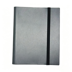 Classeur de cartes à collectionner en cuir PP de qualité supérieure, portable, avec sangle élastique, chargement latéral, 9 pochettes, capacité personnalisée pour 360 cartes - Product Image 1