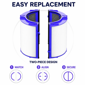 Filtre de remplacement pour <span class=keywords><strong>purificateur</strong></span> d'air <span class=keywords><strong>Dyson</strong></span> HP06 09 PH02 04 TP06 TP09, accessoire compatible pour <span class=keywords><strong>purificateur</strong></span> d'air - Product Image 2