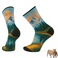 Chaussettes imprimées en laine mérinos personnalisées Chaussettes en laine chaudes Chaussettes confortables en laine pour la randonnée et le sport