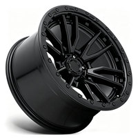 Jantes Beadlock Concaves Profondes Tout-Terrain Noir Mat Personnalisées 16-22 Pouces Style Rebel D679 pour F-150 RAM-1500 Tundra Wrangler