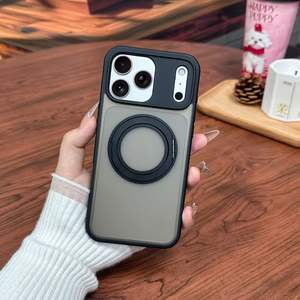 Proveedor de Fundas Magnéticas Mate Transparentes para Teléfono con Soporte para Anillo de Carga para iPhone, Sin Reseñas Aún - Product Image 4