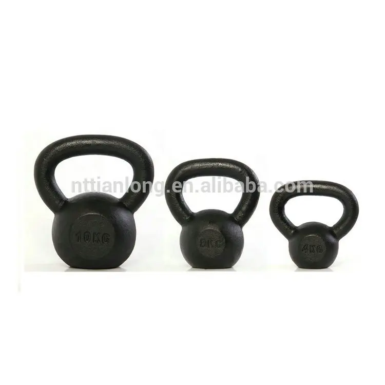 Rebarbell Peralatan Fitness Gym, Besi Cor 1Kg Digunakan Kettlebell dengan Pegangan