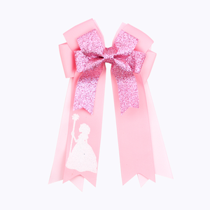 Méchant personnage paillettes arc princesse pince à <span class=keywords><strong>cheveux</strong></span> rose et vert pinces à <span class=keywords><strong>cheveux</strong></span> film inspiré filles enfants mignon <span class=keywords><strong>cheveux</strong></span> accessoires - Product Image 4