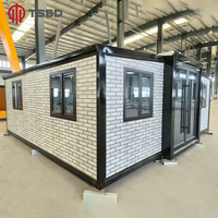 Facile à assembler Maison modulaire extensible de 3 chambres à coucher Petite maison préfabriquée Maison en conteneur extensible de 40 pieds pour l'Europe