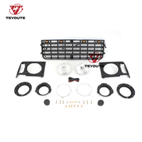 Calandre avant chromée modifiée TEYOUTE avec cadre de feux de coin pour Land Cruiser LC62 FJ62 1988-1991 – Amélioration