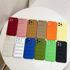 Protección DE LA CÁMARA <span class=keywords><strong>The</strong></span> <span class=keywords><strong>puffer</strong></span> DOWN JACKET funda de teléfono para iPhone13 14 15 16 pro Max funda protectora anticaída para teléfono móvil - Product Image 2