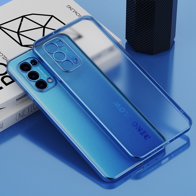 Translucent Silicone Case for OPPO Reno 5 3 4 Pro Find X3 X2 Lite X2 Neo TPU Matte Cover Phone Case for OPPO Reno 7 6 Pro Plus