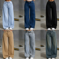 Vêtements en stock pour femmes : Hauts, Robes décontractées, Jeans en denim surplus, Vêtements d'occasion, Jeans et pantalons pour femmes à taille haute et coupe large, Vente en gros
