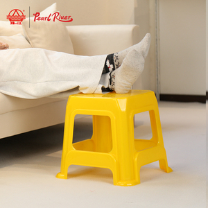 Red Modern <b>Plastic</b> Square Stackable Leisure <b>Chair</b> with Hard PP Material for Bedroom Outdoor Home <b>Dining</b> Use - Product Image 2