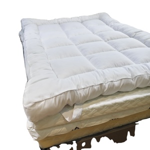 Extra 10cm Grosso Branco Microfibra Poliéster Cama Colchão Topper Quilted & Foldable Tamanho Personalizado Popular Uso Doméstico Estilo - Product Image 1