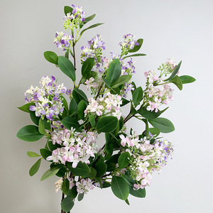 Fleur artificielle, mille lilas, longue branche, tournesol, en plastique et soie, semi-fait main, ornements décoratifs pour la maison et le salon - Product Image 3