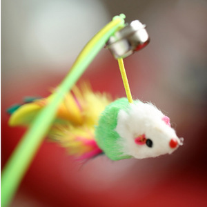 ไม้แหย่แมวของเล่นแบบโต้ตอบสำหรับสัตว์เลี้ยงพร้อมกระดิ่งความเบื่อ - Product Image 2