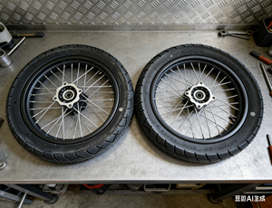 Ensemble de jantes de moto AXZ de 14 pouces avec <span class=keywords><strong>pneu</strong></span> Kenda 90/90-14, jante en fer 1,85x14 avec chambre à air, tout-terrain, moto de cross - Product Image 5
