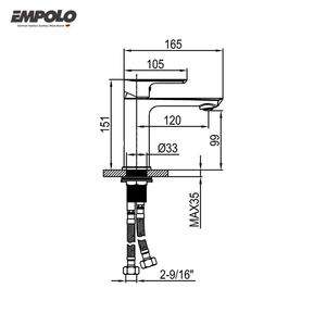 זהב מודרני חור נחושת חד חור פליז מים ברז קרמיקה הליבה סין הסיפון רכוב אגן רכוב ברז מיקסאר עבור חדר אמבטיה - Product Image 2