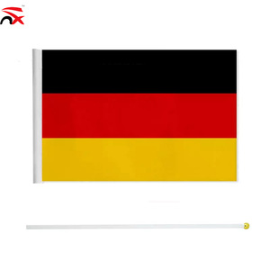 Drapeau allemand à main en gros, 14*21CM, petit drapeau allemand miniature à agiter pour la fête nationale, les élections - Product Image 4