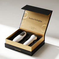 Boîte magnétique personnalisée et boîte cadeau blanche pour appareil de beauté, structure en papier antichoc