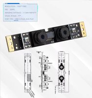 定制高分辨率 2MP 1080P 30fps 数字变焦 USB 电脑摄像头模块，适用于门禁系统