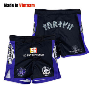 Venta al por mayor Impreso Fighting MMA Shorts Boxeo personalizado Artes marciales Entrenamiento Deportes MMA Shorts - Product Image 1